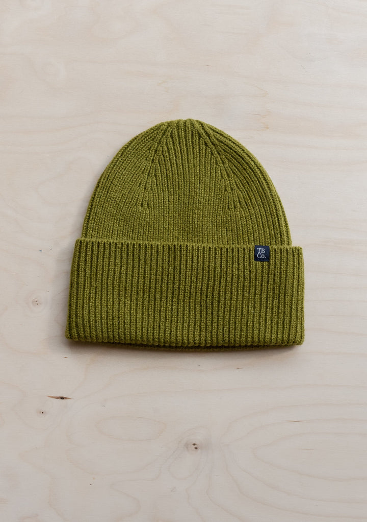 Cashmere & Merino Beanie in Olive