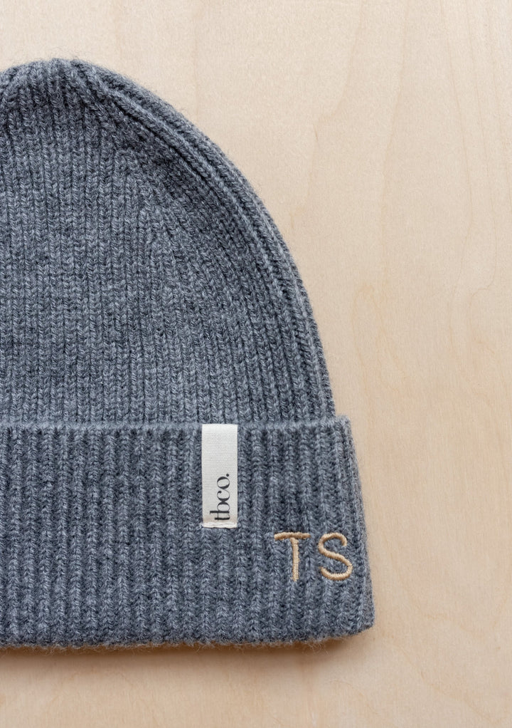 Cashmere & Merino Beanie in Olive