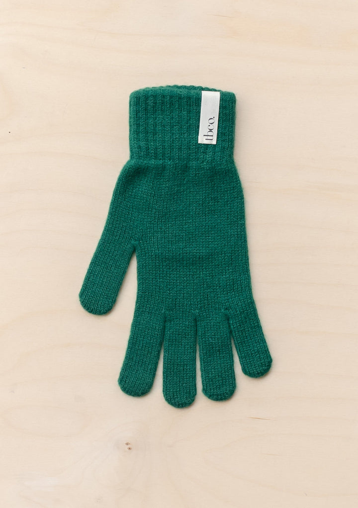 Herren-Handschuhe aus Kaschmir und Merinowolle in Wald