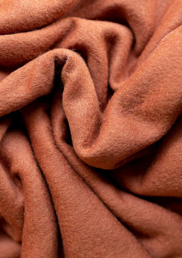 Übergroßer Schal aus Lammwolle in Acorn Melange
