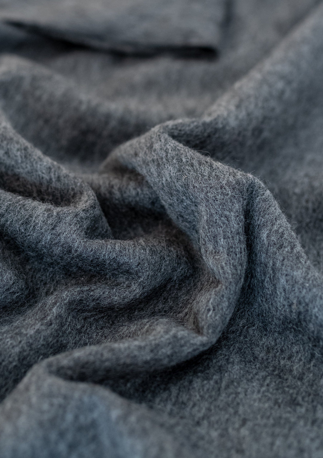 Lambswool Small Blanket in Charcoal Melange