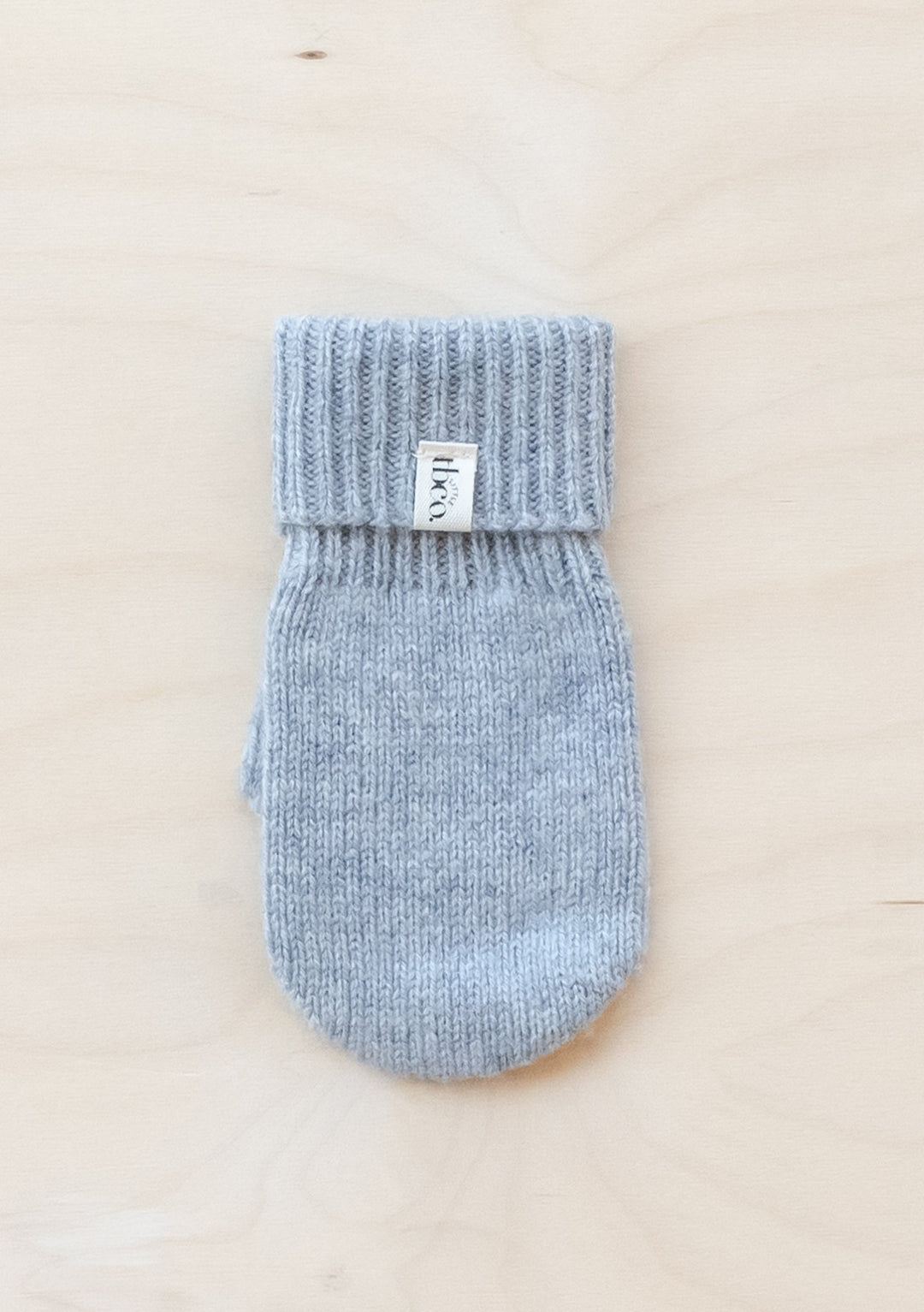 Merino Wool Kids Mittens in Light Grey Melange