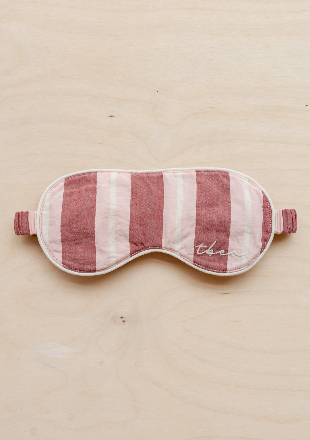 Cotton Eye Mask in Red Stripe