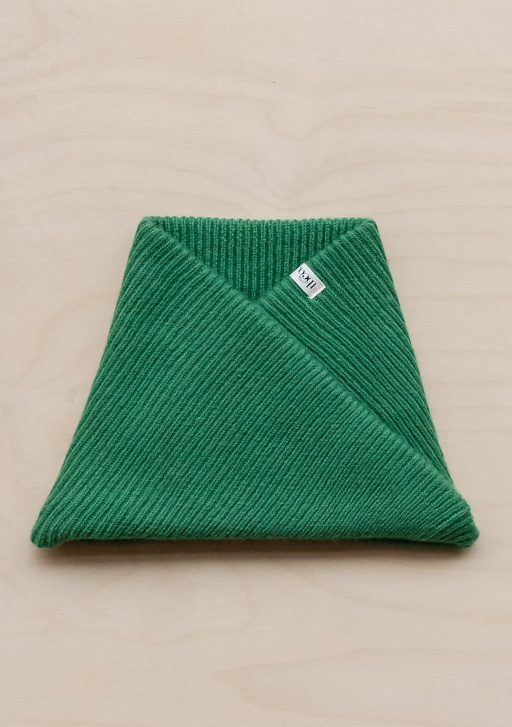 Merino Wool Kids Neck Warmer in Green