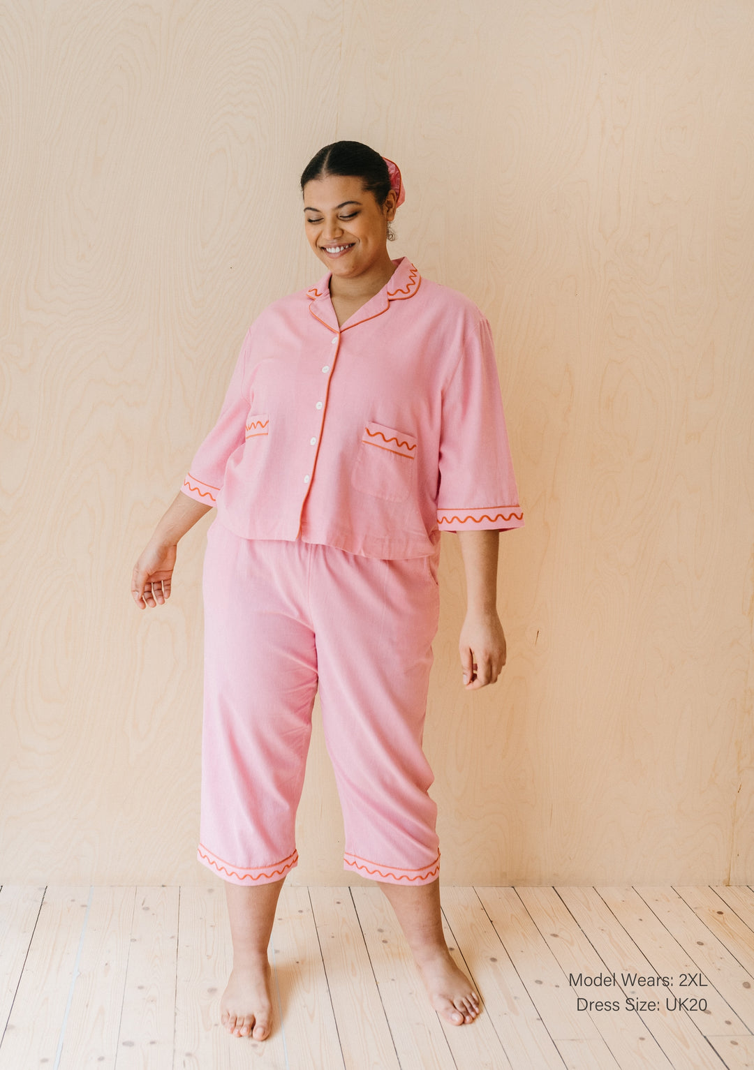 Cotton & Linen Pyjamas in Pink