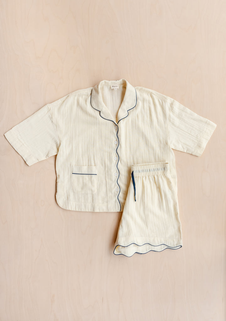 Cotton Pyjamas in Buttermilk