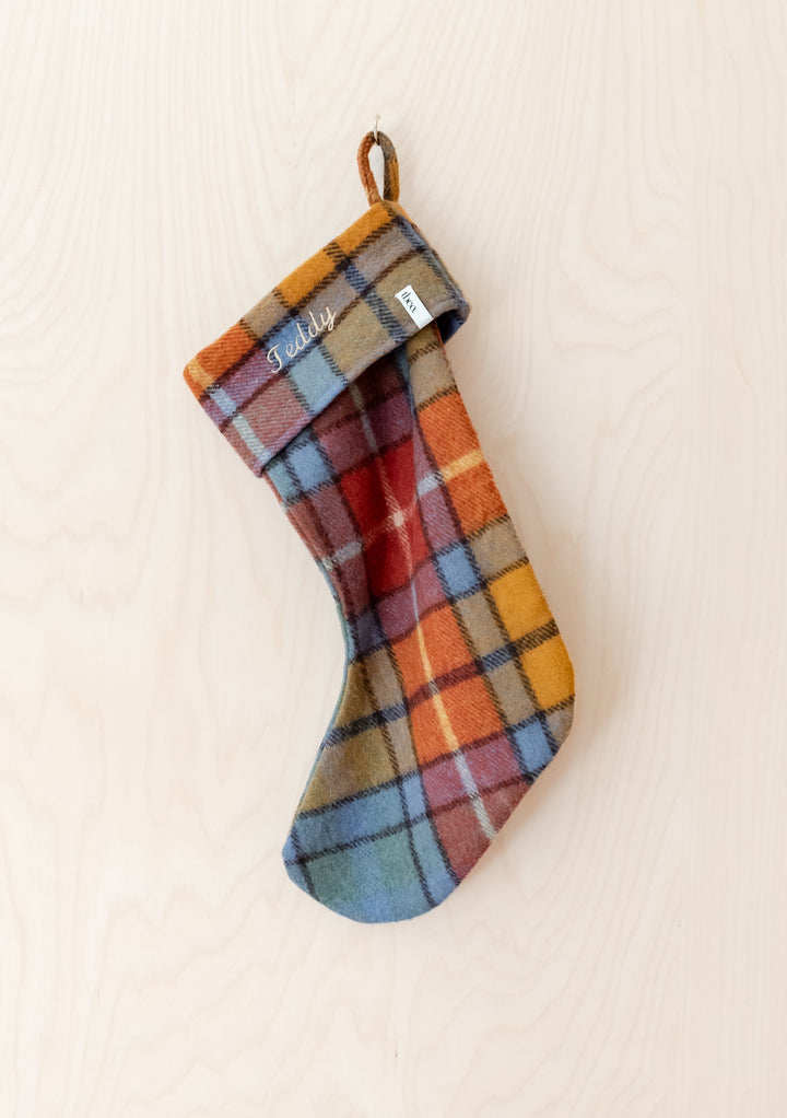 Recycled Wool Christmas Stocking in Buchanan Antique Tartan