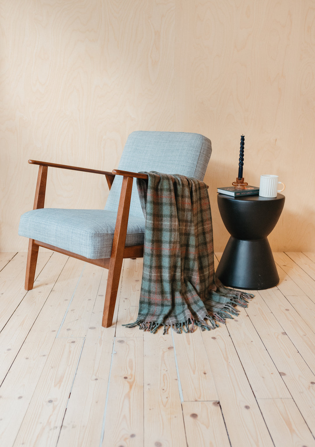 Recycled Wool Blanket in Fraser Hunting Weathered Tartan