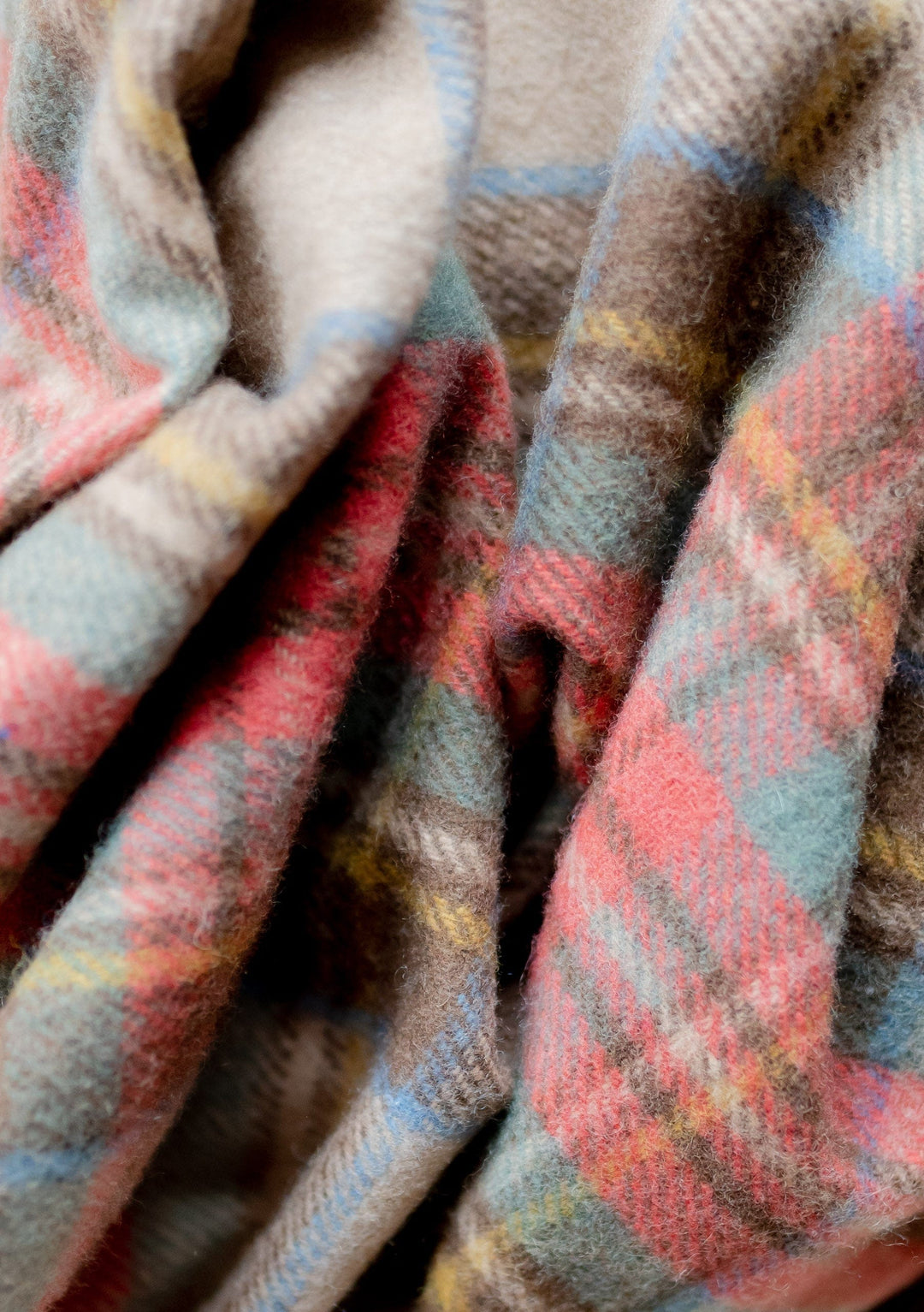 Recycled Wool Blanket in Stewart Dress Antique Tartan