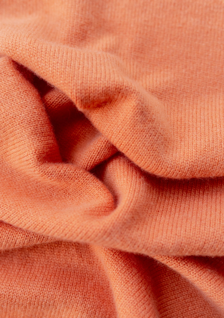 Pre-order Merino Triangle Scarf in Apricot