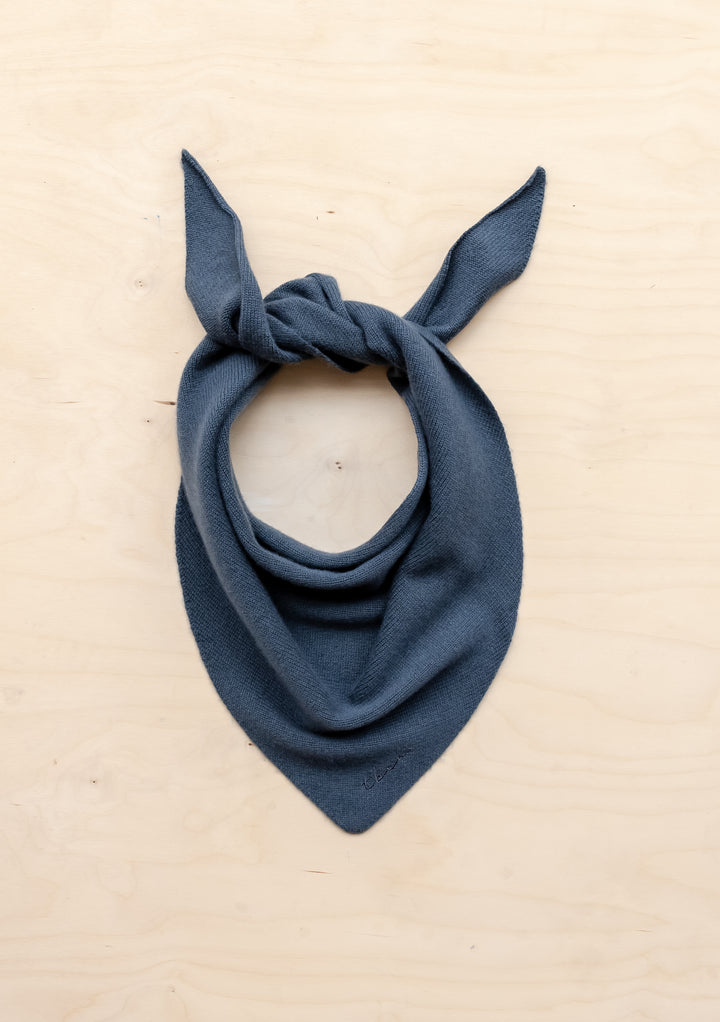 Merino Triangle Scarf in Slate