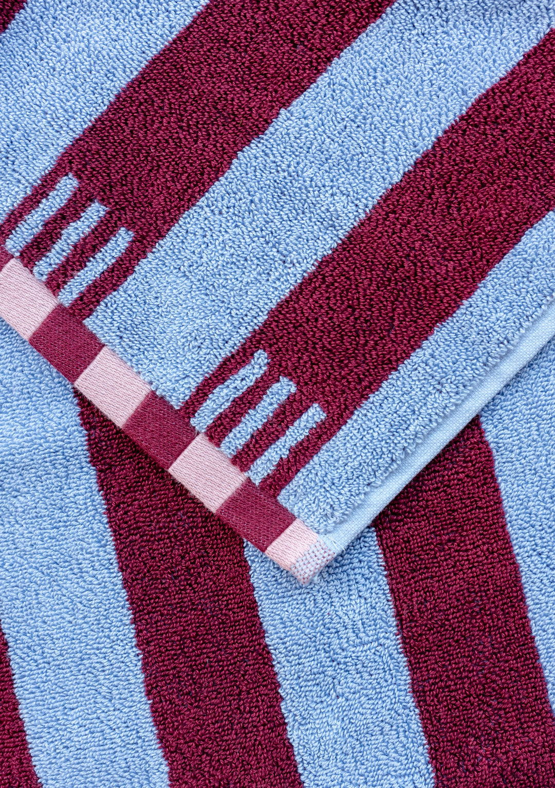 Cotton Towels in Blue Stripe